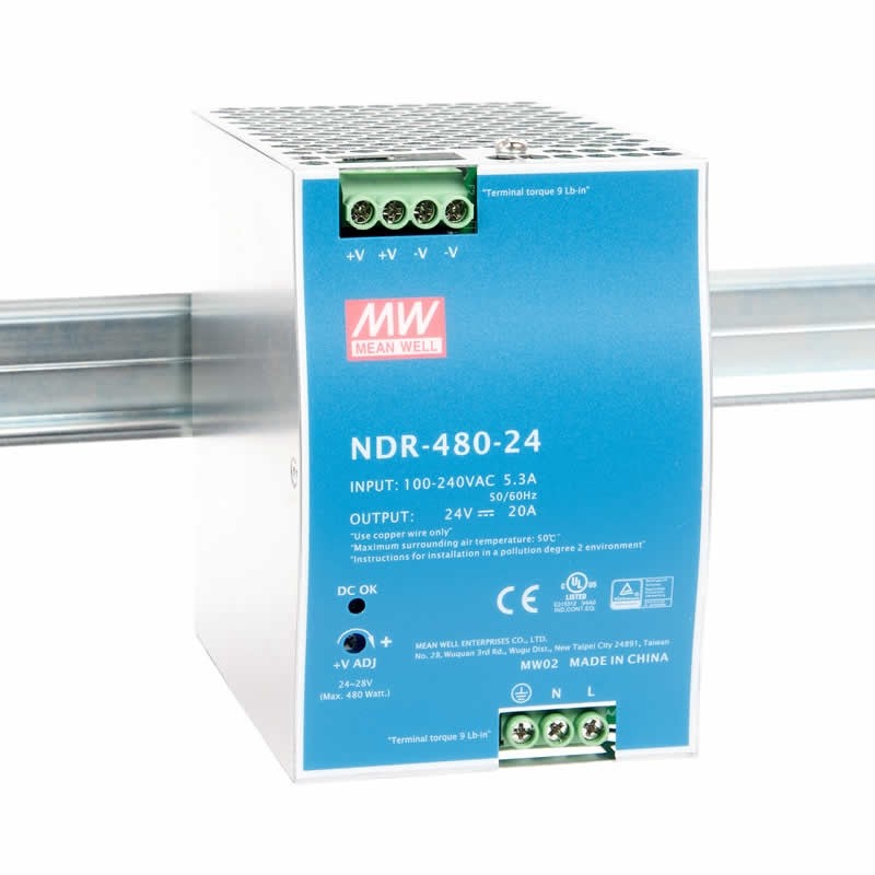 Блок питания Mean Well NDR-480-24
