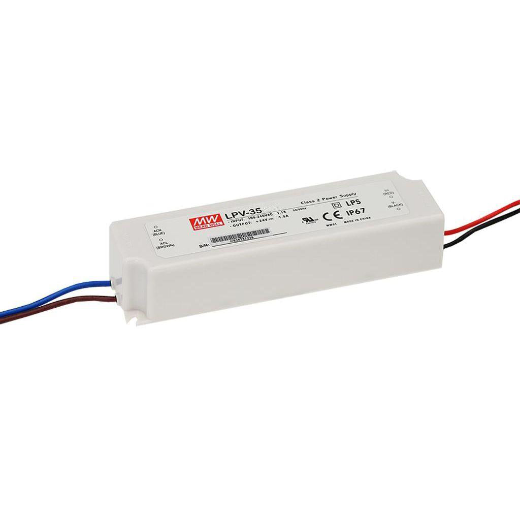 Блок питания Mean Well LPV-35-24 влагозащищенный IP67