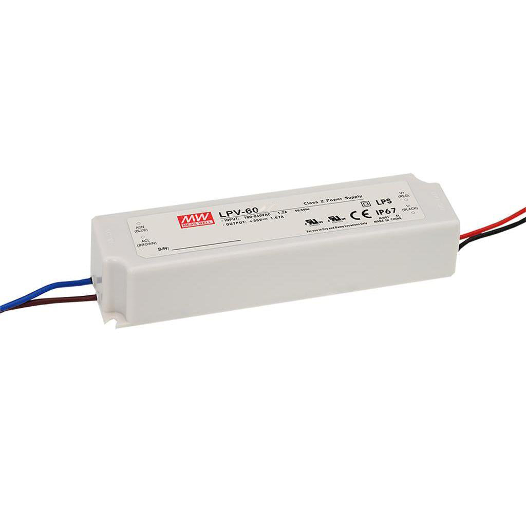 Блок питания Mean Well LPV-60-12 влагозащищенный IP67