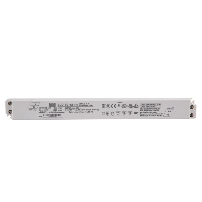 Блок питания Mean Well SLD-50-12 открытый в пластиковом корпусе