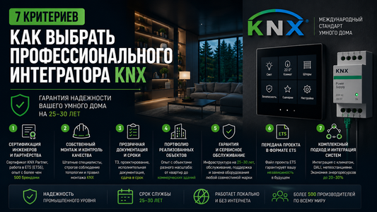 Как выбрать интегратора умного дома KNX: 7 критериев