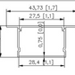 Профиль алюминиевый для ленты MX 30X20A