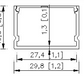 Профиль алюминиевый для ленты MX 30x20B