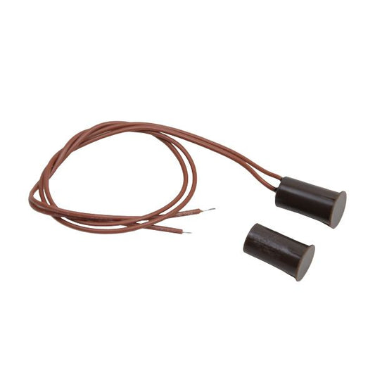 Магнитно-контактный датчик: коричневый геркон для управления от открывания двери