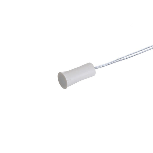 Магнитно-контактный датчик: белый геркон для управления от открывания двери